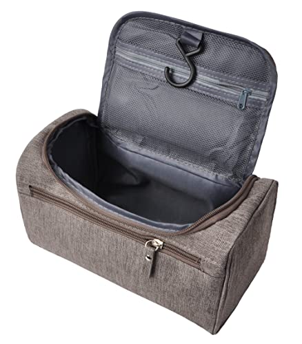 Vercord Mens Toiletry Bag Wash Travel Small Shaving Dop Kit Shower Bathroom Ditty Hygiene Bag Frosted Grey - color: Frosted Grey
