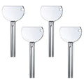 AUEAR, Stainless Steel Toothpaste Tube Squeezers Key Silver for Home Hair Dye (Set of 4) - color: Silver