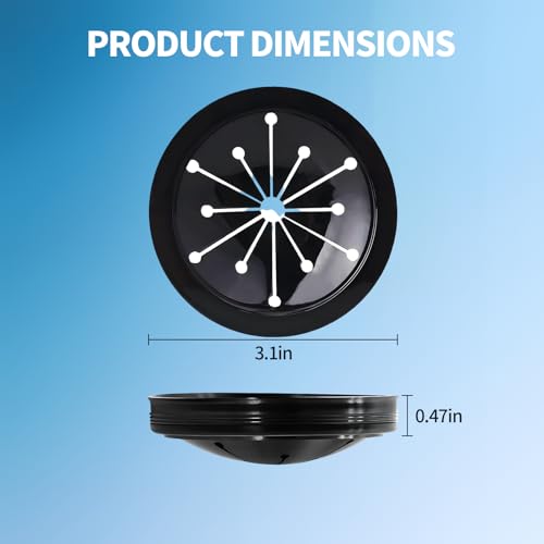 2 Pcs Garbage Disposal Splash Guard, Durable Rubber Material, 3.1-Inch Universal Fit for Splash Guard Sink Baffle Disposal Replacement Waste Food Disposal Part - color: 2PCS