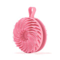 Douji Double-Sided Silicone Body Scrubber Shower Bath Brush, Handheld Cleansing Skin Brush for Sensitive Kids Women Men All Kinds of Skin（Pink） - size: Pink
