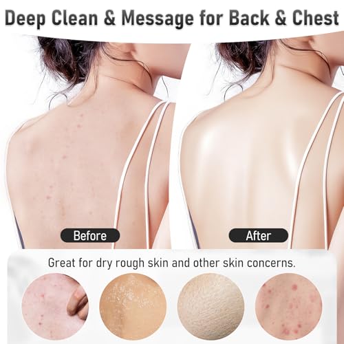 Back Scrubber Body Bath Cushion for Tub Bathtub Back Lumbar Ergonomic Support, Silicone XL Large Thick Soft Seat Pad Non-Slip Suction Cups, Relaxing Spa Exfloating Scrubber Mat 28x19 Pink - color: Pink