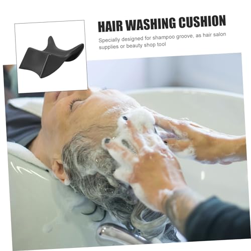 Beaupretty Shampoo Bowl Neck Cushion 8.66X7.48X3.14In Non-Slip Silicone Shampoo Bed Pillow Comfortable Neck Support for Salon Hair Washing and Bathtub Use Reusable Durable - size: 22x19cm