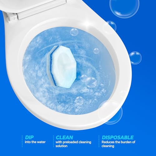 2X Cleaning Power Upgrade Formula Toilet Bowl Refills, Fits for Clorox, 150 Count Disposable Toilet Brush Refills - No Falling Apart, Fits Most Brand Brushes for Bathroom Cleaning - size: 1 Count (Pack of 150)
