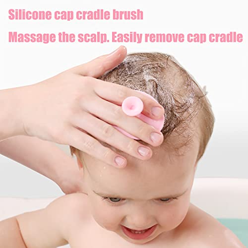 Baby Hair Brush, Cradle Cap Brush, Baby Hair Comb, Baby Hair Brush and Comb Set for Newborns & Toddlers, Baby Brush Soft Bristles, Ideal for Cradle Cap, Perfect Baby Registry Gift (Pink) - color: Pink