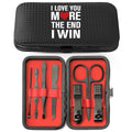 Valentines Couple Gifts,Christmas Couples Unique Gifts for Him Her Meaningful Presents from Boyfriend Girlfriend Valentines Day Birthday Gift Stocking Stuffers,Nail Clippers Manicure Kit for Women Men - color: Black Couple