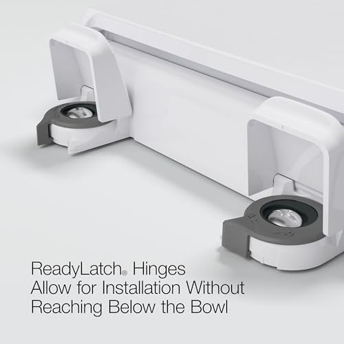 KOHLER 4636-RL-NY Cachet ReadyLatch Elongated Toilet Seat Slow Close, Soft Close Toilet Seat Quiet Lid, Contoured Grip-Tight Bumpers Installation Hardware, Apartment Essentials, Dune - color: Dune, size: Elongated