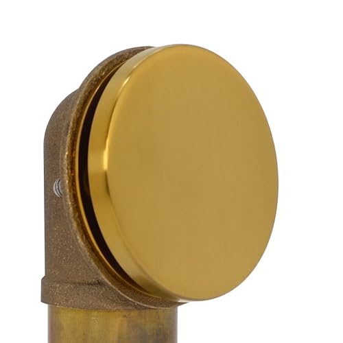 Westbrass D980R-18 Floating No-Hole Bath Waste Overflow Faceplate and Adaptor, Brushed Bronze - color: Brushed Bronze, size: 1 Pack