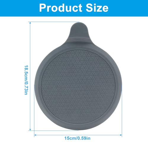 5.9" Shower Drain Plug, Rubber Drain Cover, Gray Bathtub Drain Plug, Bathtub Drain Cover, Bathroom Sink Drain Cover, Kitchen Sink Drain Stopper (3 Pack) - color: Gray