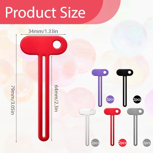 10 Pcs Metal Toothpaste Squeezer, Tube Squeezer Tool Toothpaste Roller Tube Wringer for Extruding Toothpaste Facial Cleanser Cosmetics