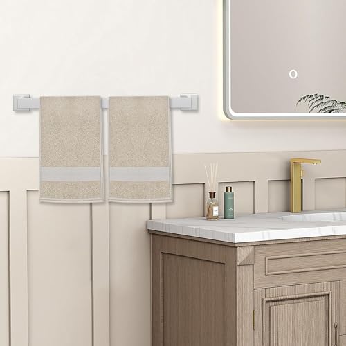 JOPOFI 5 Piece Towel Bar Set - 23.6 Inch Bath Towel Holder - Brushed Nickel | Stainless Steel Towel Racks for Bathroom Wall Mounted, Towel Rod for Bathroom Wall - color: Brushed Nickel（5 Piece）, size: 23.6 inch