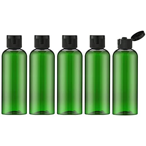 LISAPACK 3.4 oz Travel Bottles for Toiletries, Plastic Travel Size Containers for Shampoo Conditioner TSA Approved, Empty Small Squeeze for Lotion, Leak Proof Mini Liquid Tube for Refillable Green - color: Green