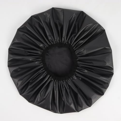 Extra Large Shower Cap XL Satin Lining Shower Bonnet Black Shower Cap for Men Women Thick Long Hair Braids Curly Hair