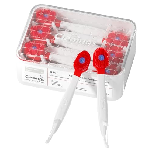 Mini Disposable Toothbrush Set with Toothpaste and dental floss – Portable Travel Essentials for Women & Men, Ideal for Camping, Road Trips, and Vacations, 16 Pcs-Intense Mint Flavor（Pack of 1）