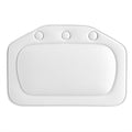 Bath Pillow, Bathtub Head Neck Support, Soft Foam Padded Spa Tub Headrest Back Shoulders Support Cushion Bathroom (White) - color: White