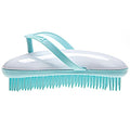 B130 Shower Head Brush/Exfoliator Shampoo Brush/Head Massager Scalp Stress Relax Shower Brush/Scalp Scrub Hair Brush Massager/Hair Massager for Hair Growth/Scalp Dandruff Brush Small Hair Brush - color: Mint Cotton