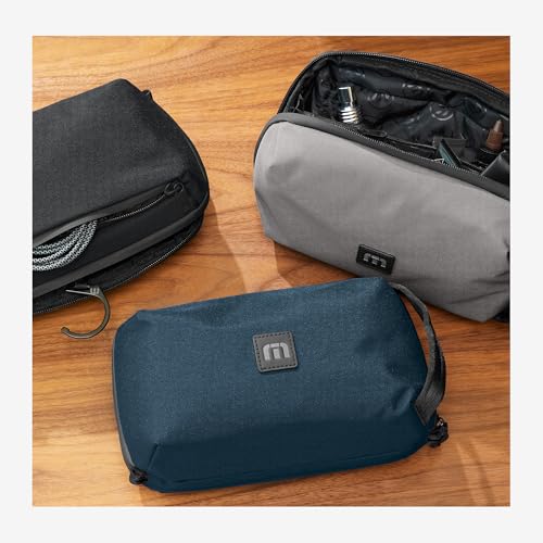 TravisMathew Approach Water-Resistant Travel Toiletry Bag with Hook, Black - color: Black