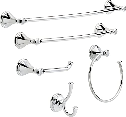 Delta Single Post Toilet Paper Holder | Polished Chrome | Wall Mount | Cassidy Bathroom Accessories - color: Polished Chrome