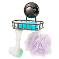 SANNO Suction Cup Soap Holder with Hooks, Soap Dish Saver Tray Bar Soap Sponge Holder for Shower Wall, Bathroom, Tub and Kitchen Sink Black Nickel - color: Black Nickel
