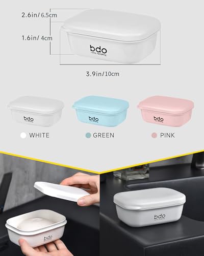 Doter Travel Soap Case, Leakproof Soap Container with Lid, Portable Bar Soap Holder for Traveling, Soap Dishes for Bathroom, Shower, Gym, School, Camping, Vacation, Outdoor - color: Pink
