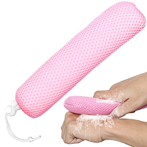 Bath Brush Head with Sponge,Back Scrubber Bath Mesh Bath Body Brush Head for Elderly Aid Bathing and Shower (Blue Head) - size: Blue (Head Only)
