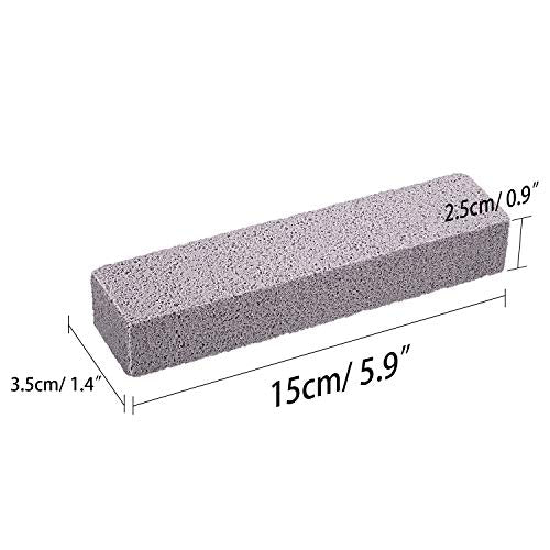 Norme 30 Pack Pumice Stones for Toilet Bowl Cleaning Scouring Pad Pumice Stick Cleaner for Cleaning Toilets Bathtubs Grills Kitchen Oven Stove Swimming Pools Sinks 5.9 x 1.4 x 0.9''(Gray) - color: Grey