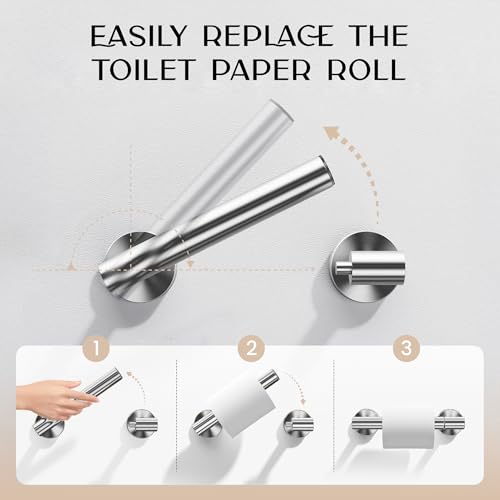 Day Moon™ - Toilet Paper Holder - Modern Roll Holder for Bathroom - 1 Pack - Wall Mount - Classic, Polished Chrome - color: Polished Chrome