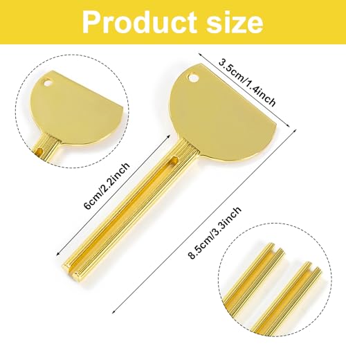 3 Pcs Toothpaste Tube Squeezers,Stainless Steel Toothpaste Squeezer,Metal Manual Dispenser Roller Tube Wringer,Tube Key Tooth Paste Squeezer for Home Toothpaste Paint,Cream, Cosmetic and Hair Dye - color: 3 Color