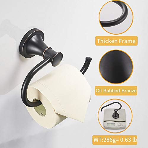 BESy Oil Rubbed Bronze Toilet Tissue Paper Holder Oil Rubbed Bronze Bathroom Accessories Toilet roll Paper Hanger, Wall Mounted, Rustproof - color: Oil Rubbed Bronze