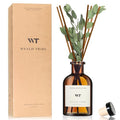 WEALD TRIBE Flower Reed Diffuser Set Eucalyptus & Lavender Scent for Room Bathroom Accessories Shelf Decor & Air Fresheners, Sticks Defusers with 4.0 fl oz Essential Oils, Home Fragrance Office Gift