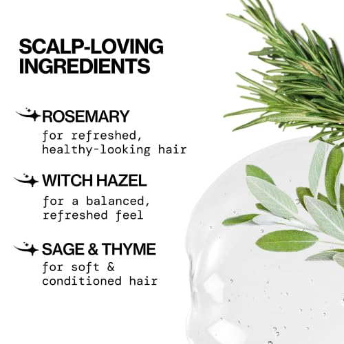 Pacifica Scalp Love Rosemary Mint Serum - Dry, Flaky, and Itchy Scalp Serum, Hydrating, Moisturizing, and Calming Treatment Formulated with Witch Hazel, Vegan and Cruelty-Free - 2 Fl Oz