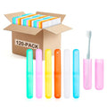 Toothbrush Holder Bulk, 6-Color Plastic Toothbrush Holder, Individually Packaged for Easy Daily Travel, Suitable for Travel, Home, and School (120-PACK)