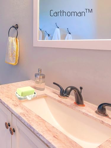 Silicone Soap Tray, Soap Dish with Drain Spout, Bathroom and Kitchen Sink Counter Organizer, Sponge Holder, Perfect for Dispenser, Scrubber, Bottle, Cup on Sink or Counter - Large and Small Set - color: Gray