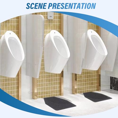 12Pcs Urinal Mats for Men Bathroom Commercial Urinal Floor Mats Urinal Pads for Mens Room Non Slip Splash Toilet Bulk Washable Disposable Large 17Inch x 20.5Inch - size: 12