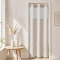 River Dream Linen Farmhouse Shower Curtain with Snap-in Liner, No Hooks Needed,with Magnets,with Tassels,Water Repellent&Machine Washable,36x74Inch - color: Linen-window, size: 36"W x 74"L (Pack of 1)