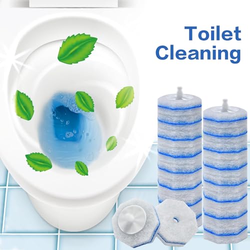 2X Cleaning Power Upgrade Formula Toilet Bowl Refills, Fits for Clorox, 150 Count Disposable Toilet Brush Refills - No Falling Apart, Fits Most Brand Brushes for Bathroom Cleaning - size: 1 Count (Pack of 150)