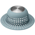 Aluvor Shower Drain Hair Catcher Bathtub Drain Cover Sink Drain Protector | Bathroom Sink & Bathtub Drain Strainer for Pop-Up & Regular Drains, Silver Greyish Blue - color: Silver Greyish Blue