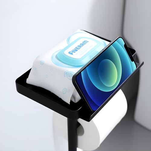 Toilet Paper Stand - Extra Heavy Duty Marble Base Toilet Paper Holder Stand, - color: Marble White
