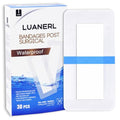 30 Pack 4"x 8" Waterproof Adhesive Island Dressing for Post-Surgery Recovery | Sterile Bordered Gauze Bandages with Non-Stick Pad for Knee/Hip Replacement, Surgical Incision Care & Shower Protection - size: 4x8 in