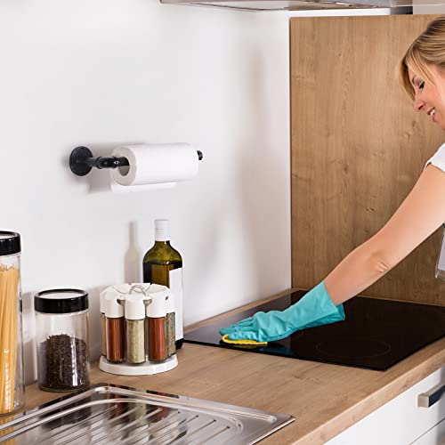 13-Pieces Towel Bar Set Black Bathroom Hardware Set Industrial Pipe Bath Towel Rack Accessories Kit Wall Hand Towel Bar, Toilet Paper Holder, Towel Ring, Robe Towel Hooks, Kitchen Tissue Paper Hanger - size: 13 Pieces
