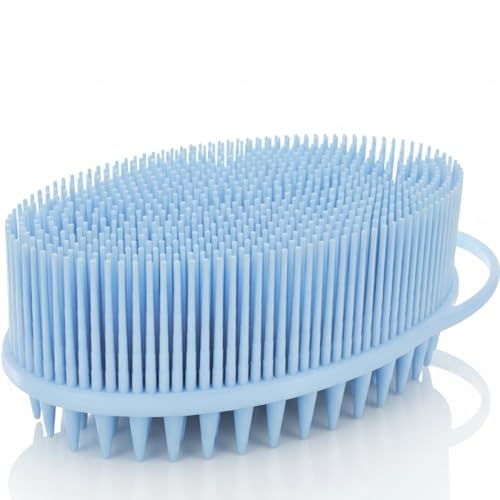 Avilana Premium Scalp Massager Shampoo Brush - Trusted Since 2017 - SGS Certified Silicone Scrubber, Soft Bristles All Hair Types, Gentle Scalp Exfoliation Hair Care Women Men Color Treated - color: Blue, size: Scalp