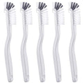 Patelai 5 Pcs Vegetable Scrubber Brush, 90 Degree Angle Fruit Cleaning Brush with PET Bristles, Multi Use Cleaning Tools for Fruits Vegetables Sink Tile Grout Window Track Corners