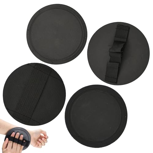 4 PCS Exfoliating Body Scrubber Set Painless Gentle Exfoliating Glove Wearable Rubber Body Scrubber Exfoliator Deep Cleansing Shower and Bath Tool (Straps, Fingers)