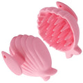 Silicone Scalp Massager Hair Growth,Hair Scrubber Scalp Stimulator Exfoliator Brush with Soft Bristles for Wet Dry Scalp Care（Pink） - color: Pink