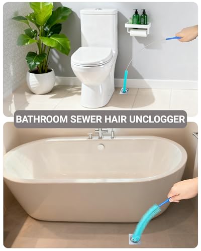 5 Pack Dryer Vent Cleaner Dryer Lint Brush Set Lint Remover, 30inch Flexible Tube Brush,Drain Brush,Long Pipe Snake for Sink, Flexible Pipe Cleaner Brush for Hair,Food & Clog Removal,Cleaner Tool Set