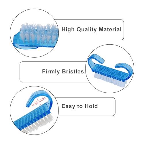 Handle Grip Nail Brush, 24 Pack Small Fingernail Brushes, Hand Scrub Cleaning Brush Kit for Nails and Toes Women Men, Multicolor - color: Pink, Purple, Blue, Green