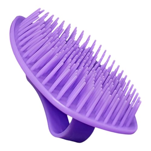 Detangler Hair Brush 2 Pack for Wet & Dry Hair (4×3 in) - Firm Bristle Shampoo Scalp Massage Brush for Shower - Pain-Free Detangling for Women, Men, Kids (Purple) - color: Purple