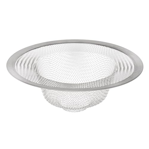 HIC Kitchen Mesh Sink Strainer, 18/8 Stainless Steel, 4.5-Inches - style: Sink Strainer, Single