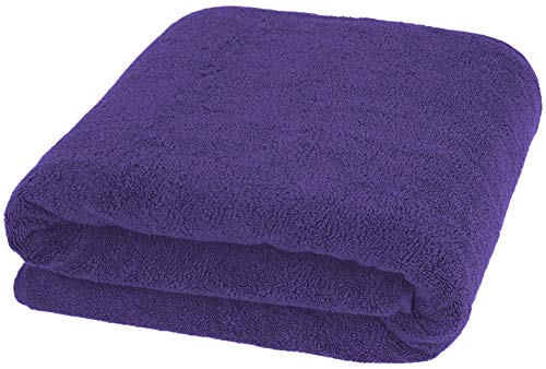 100% Cotton Oversized 40x80 Bath Sheet, Turkish Bath Towels for Bathroom Extra Large, Purple Bath Sheet - color: Purple, size: Bath Sheet 40x80"