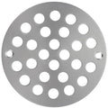 4 Inch Shower Drain Cover,Round Screw-in Floor Drain Cover,Easy-to-Install Replacement Cover Brushed Nickel - color: Brushed Nickel, size: 4 inch