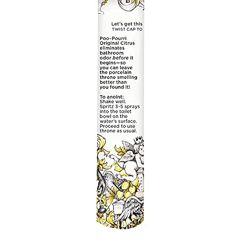 Poo-Pourri Before-You-Go In a Pinch Toilet Spray, Travel Essentials, Original Citrus .34 Fl Oz, Up to 20 Uses, On-The-Go Bathroom Odor Deodorizer with Essential Oils, TSA Approved Size, Lemon Bergamot - size: 0.34 Fl Oz (Pack of 1)